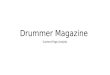 Drummer magazine contents analysis