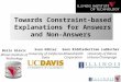 TaPP 2015 - Towards Constraint-based Explanations for Answers and Non-Answers