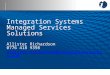 Integration systems managed services solutions