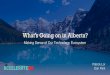 What's Going on in Alberta?