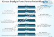 Business power point templates linear design flow diagram k sales ppt slides