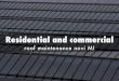 Residential and Commercial Roof Maintenance novi MI