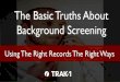 Background Screening: Using The Right Records The Right Way