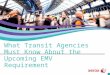 Transit Agencies and the Upcoming EMV Requirement