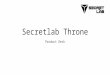 Secretlab throne product deck