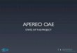 Apereo OAE - State of the project - Open Apereo 2015