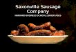 Saxonville sausage company- A Case Study