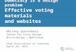 Creating effective election materials and websites