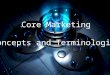 What are some core marketing concepts?