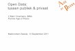 Open data business model: tussen publiek en privaat, Madurodam, 13 sept 2011