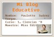 Mi Blog Educativo