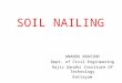 Soil nailing/Soil Reinforcement Technique