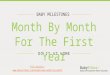 Baby milestones month by month