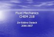 Fluid mechanics  for chermical  engineering students