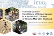 Thermal comfort conditions of urban spaces in a hot-humid climate of Chiangmai city, Thailand