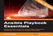 Ansible Playbook Essentials - Sample Chapter
