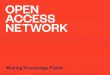 Introducing the Open Access Network ARCS 2015