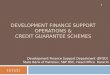 Functions of dfsd and credit guarantee schemes final