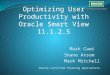 Optimizing User Productivity with Oracle Smart View 11.1.2.5