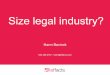 What is the size of the legal industry?