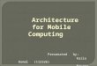 Architecture of Mobile Computing