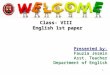 Class 8 english 2nd paper paragraph our country