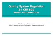 Fda quality system regulation 21 CFR820_Medical devices_k_trautman