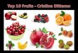 Top 10 Fruits - Cristina Dittamo