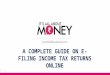 A Complete Guide on e filing Income Tax Online