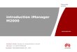 Introduction IManager M2000