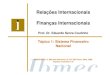 Aula 1 - Finanças Internacionais