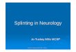 Splinting in Neurology - Tuckey
