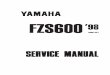 manual de servicio  - Yamaha Fazer FZS600 (1998)