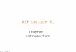 DSP Lecture 01