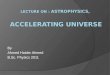 Accelerating universe (general leture)
