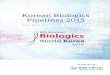 Korean Biologics Pipeline 2015