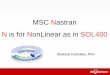 SimAcademy-Nastran N is for Nonlinear