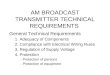 Am Broadcast Transmitter Technical Requirements