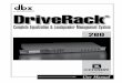 DriveRack 260 Manual 18-1796V-G Original