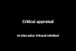 Critical Appraisal Rev