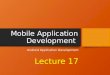 Android Dev Lecture17