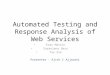 Ajith - Automated Testing Web Services