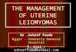management mioma uteri
