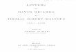 Letters of David Ricardo to Thomas Robert Malthus [1810-1823]