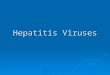 Hepatitis Viruses New