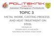 JF302 Material Technology Topic 3 Metal Work, Casting Process and Heat Treatment on Steel