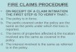 Fire Claims Procedure