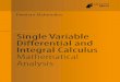 Elimhan Mahmudov . Single Variable Differential and Integral Calculus- Mathematical Analysis(1)