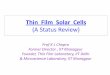 Thin Film Solar Cell Review
