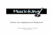 User Acceptance Report Musicking